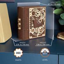 Ugears Book of Secrets 3D Mechanical Model Wooden Puzzle DIY Kits for Adult Kids Toys Gift
